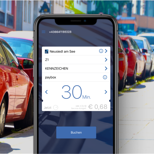 NeusiedlAmSee Applikation auf Mobiltelefon