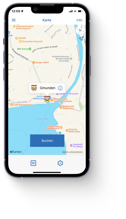 handyparken App Karte Gmunden