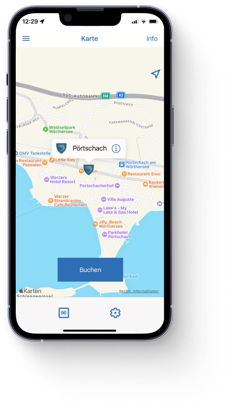 handyparken App Karte Pörtschach