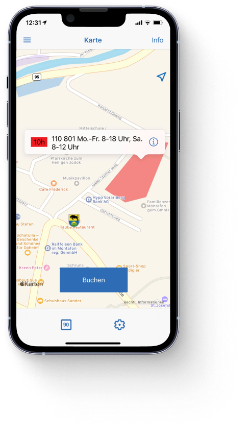 handyparken App Karte Schruns