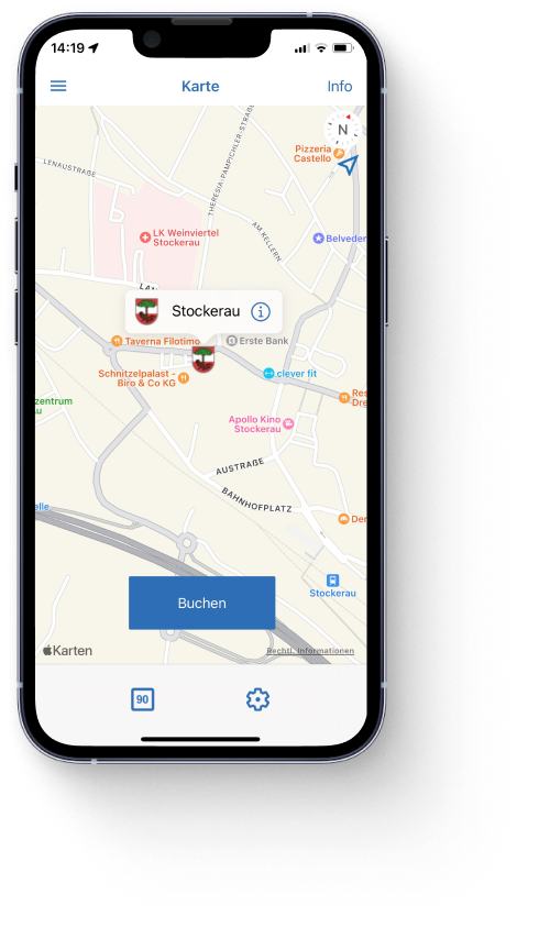 handyparken App Karte Stockerau