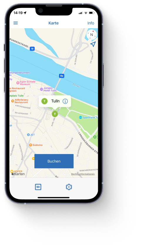 handyparken App Karte Tulln