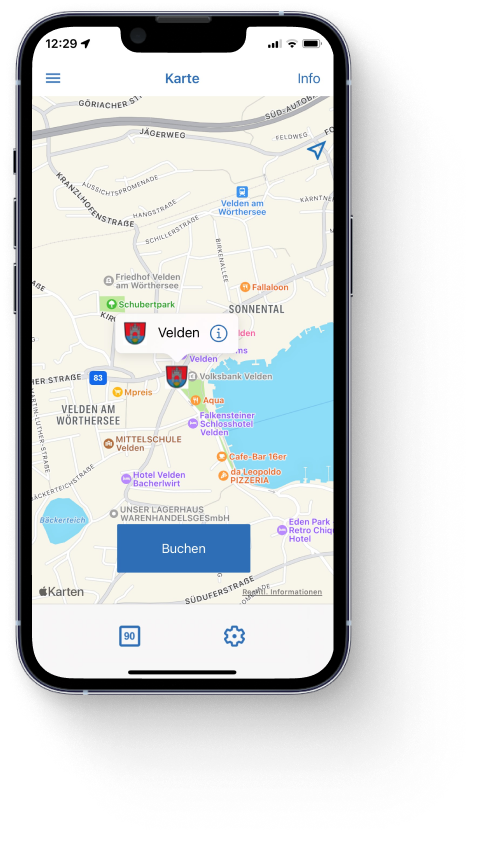 handyparken App Karte Velden