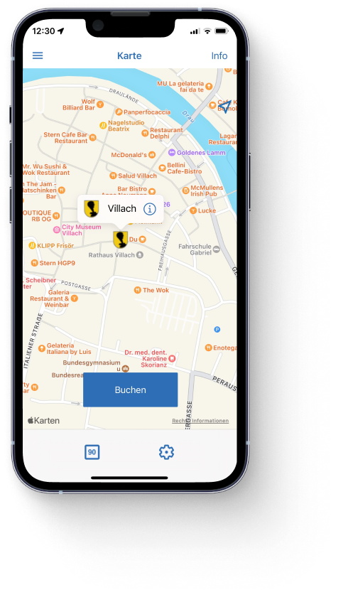 handyparken App Karte Villach