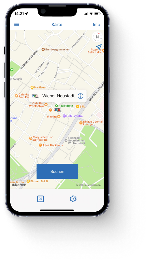 handyparken App Karte Wiener Neustadt