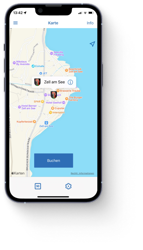 handyparken App Karte Zell am See